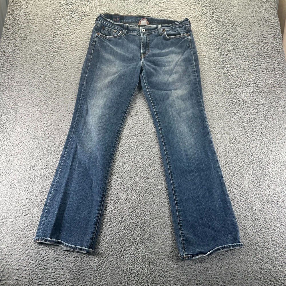 Vintage Lucky Brand Sundown Jeans Women 12 Blue Cotton Denim Bootcut Made In USA